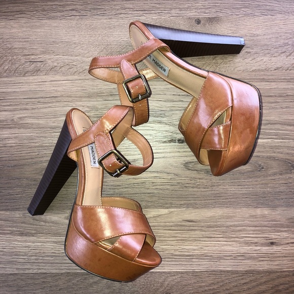 Steve Madden Shoes - Steve Madden Platform heel Sandals 7 Brown